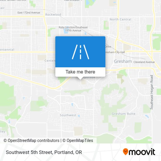 Southwest 5th Street map