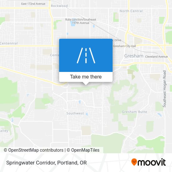 Springwater Corridor map