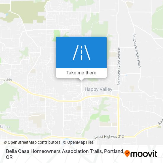 Bella Casa Homeowners Association Trails map
