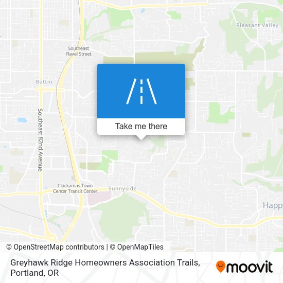 Mapa de Greyhawk Ridge Homeowners Association Trails