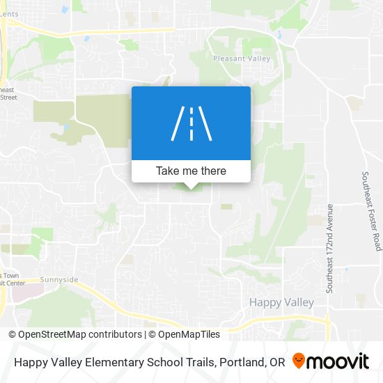 Mapa de Happy Valley Elementary School Trails