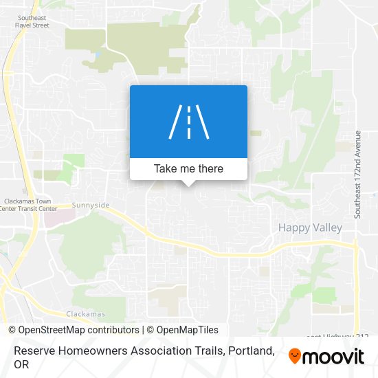 Mapa de Reserve Homeowners Association Trails