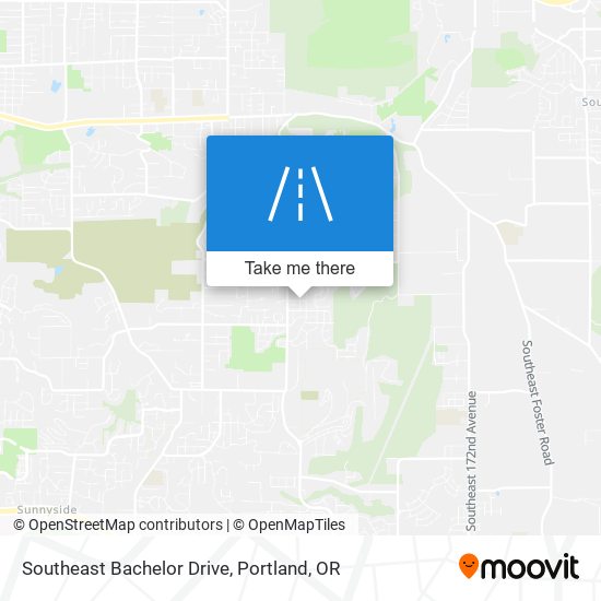 Southeast Bachelor Drive map