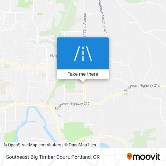 Southeast Big Timber Court map