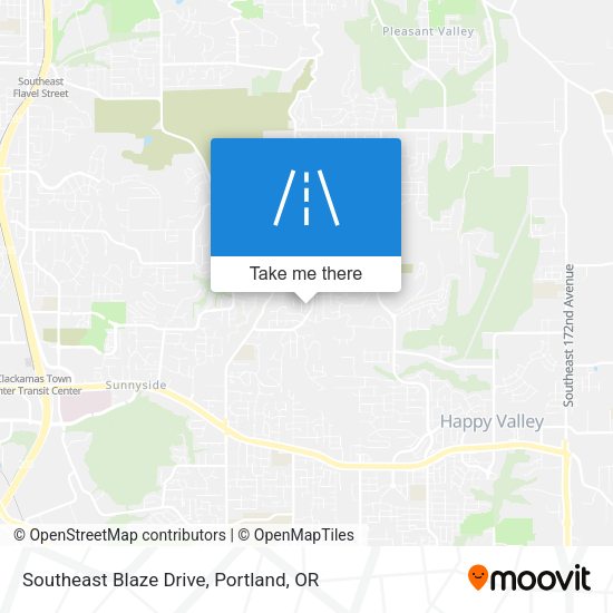 Southeast Blaze Drive map