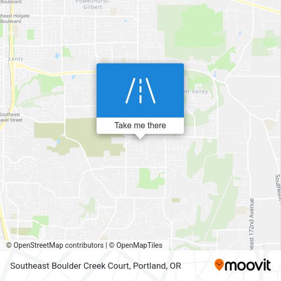 Mapa de Southeast Boulder Creek Court