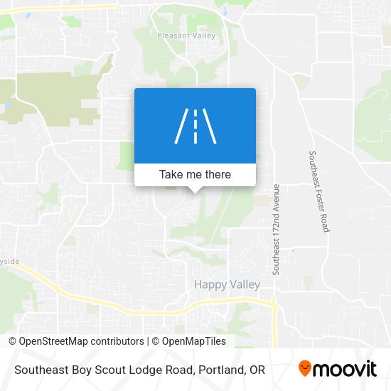 Southeast Boy Scout Lodge Road map