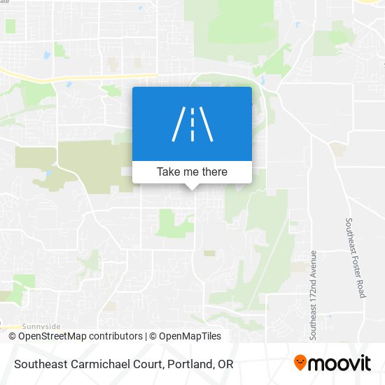 Southeast Carmichael Court map
