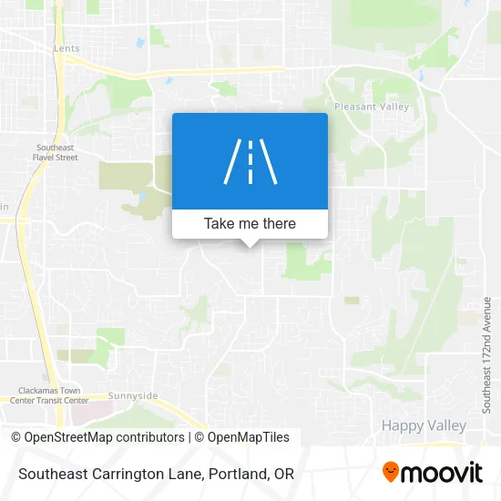 Southeast Carrington Lane map