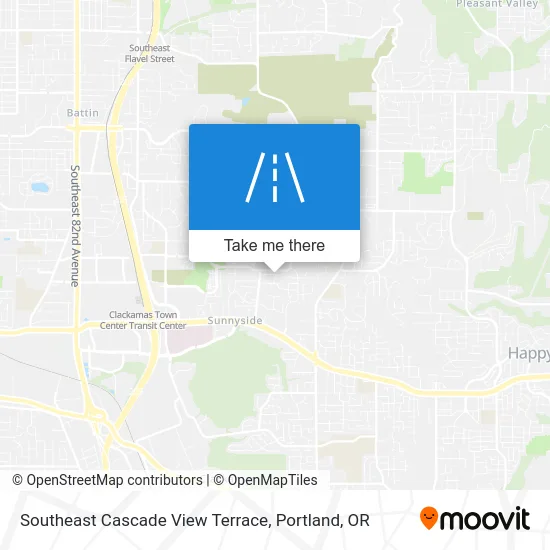 Southeast Cascade View Terrace map