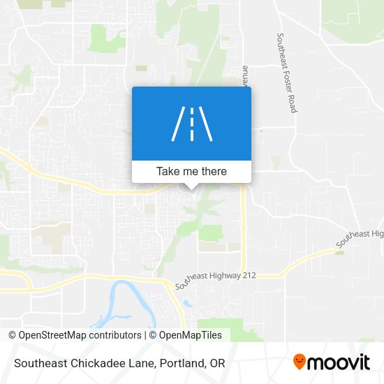 Southeast Chickadee Lane map