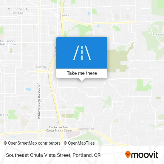 Southeast Chula Vista Street map