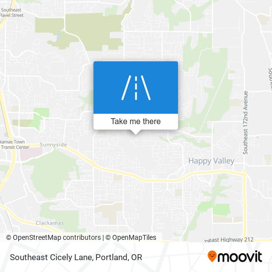 Mapa de Southeast Cicely Lane