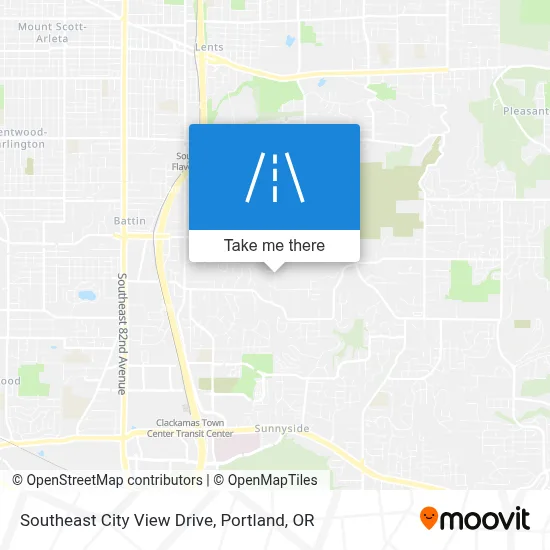 Southeast City View Drive map