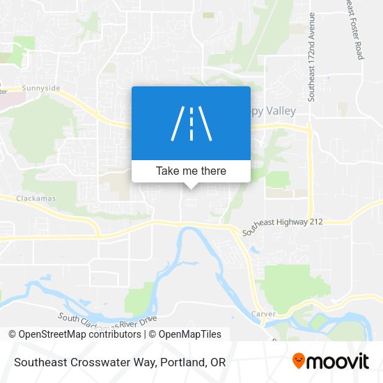 Southeast Crosswater Way map