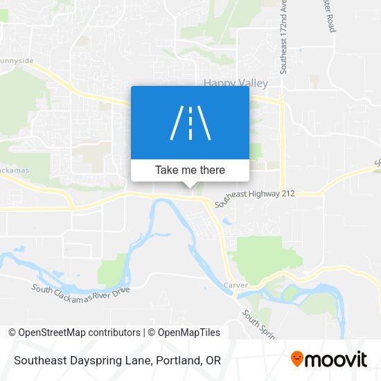 Southeast Dayspring Lane map