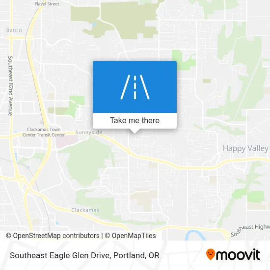 Southeast Eagle Glen Drive map