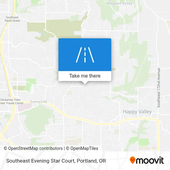 Southeast Evening Star Court map