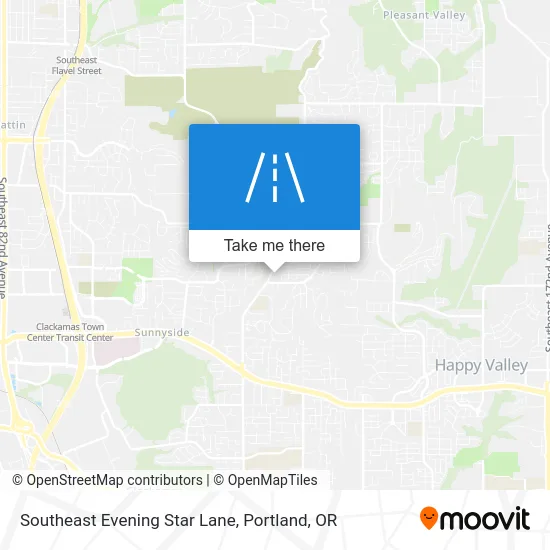 Southeast Evening Star Lane map