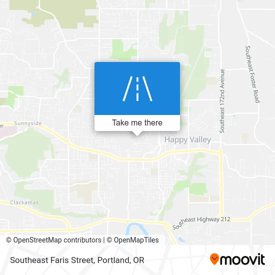 Southeast Faris Street map