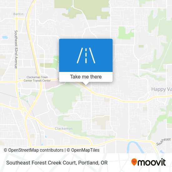 Southeast Forest Creek Court map