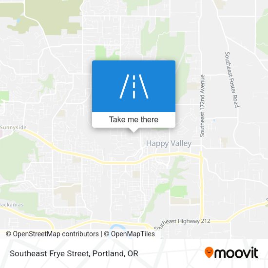 Southeast Frye Street map