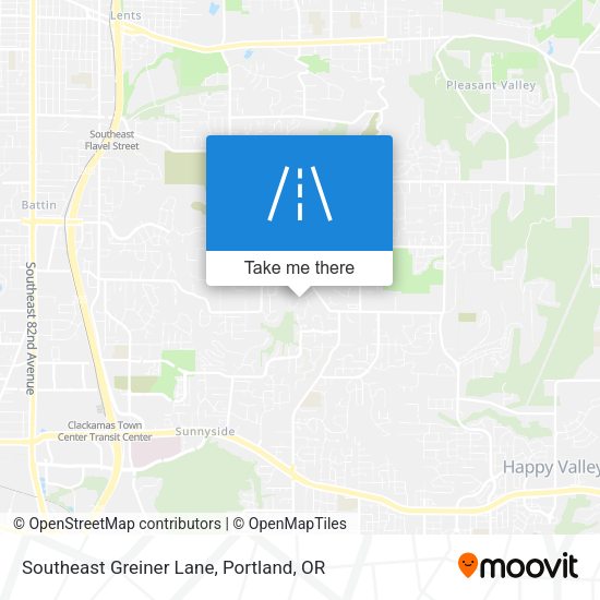 Southeast Greiner Lane map