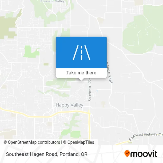 Southeast Hagen Road map