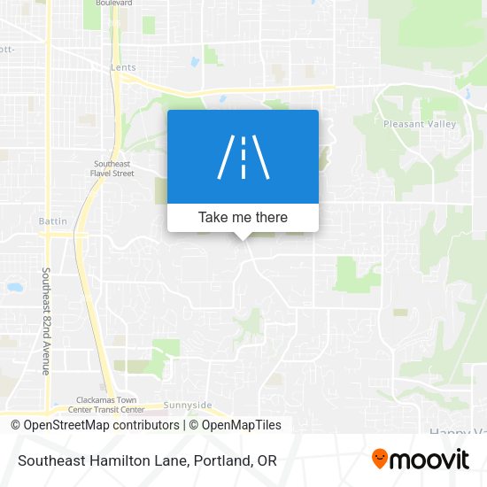 Southeast Hamilton Lane map
