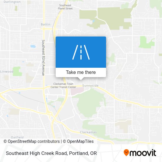 Southeast High Creek Road map