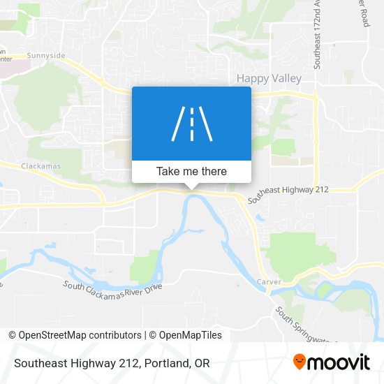 Southeast Highway 212 map