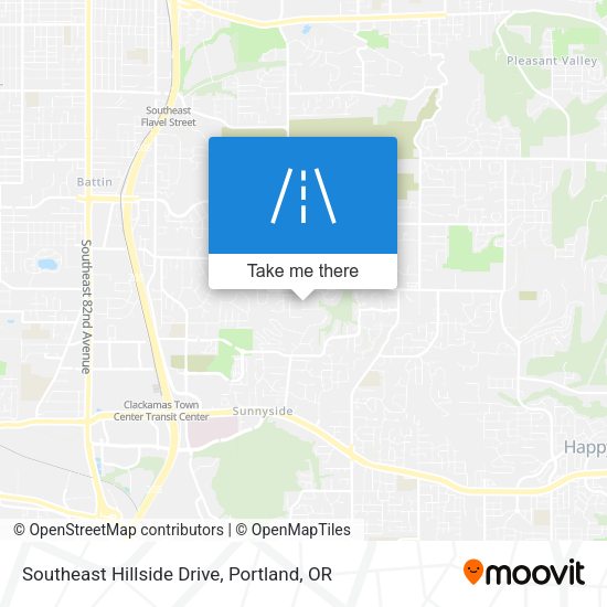 Mapa de Southeast Hillside Drive