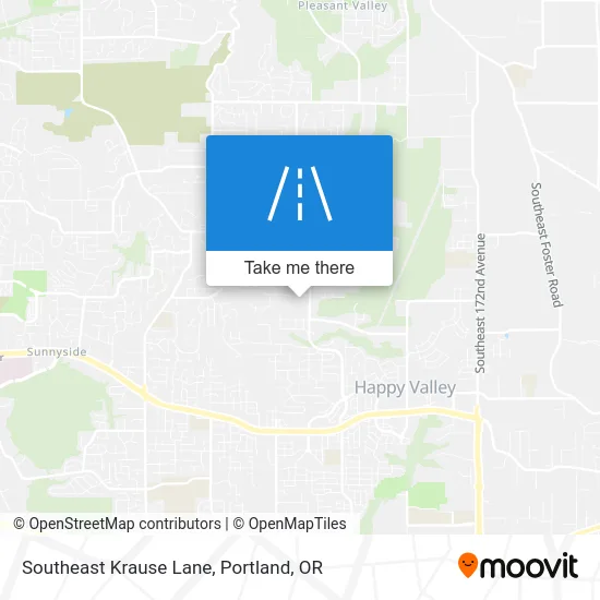 Southeast Krause Lane map