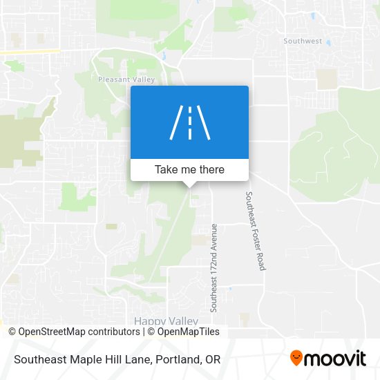 Southeast Maple Hill Lane map