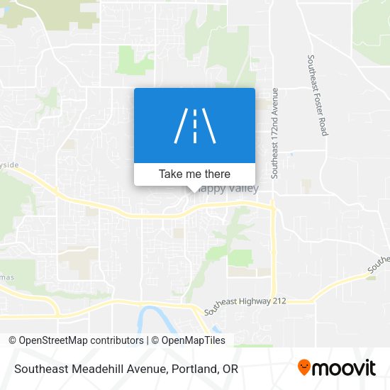 Southeast Meadehill Avenue map