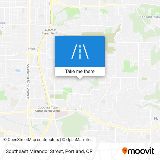 Southeast Mirandol Street map