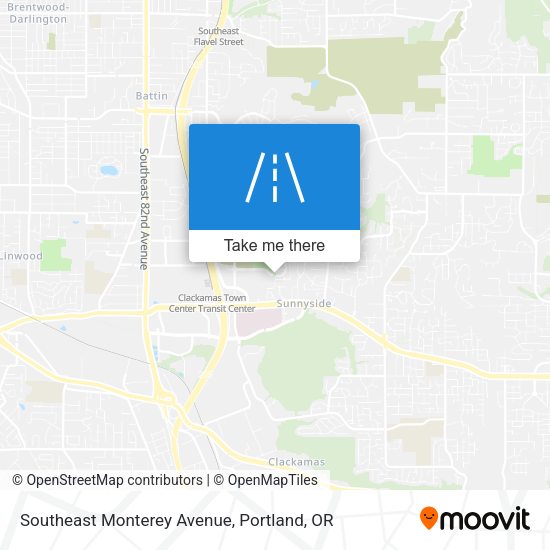 Mapa de Southeast Monterey Avenue
