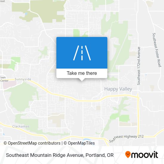 Southeast Mountain Ridge Avenue map