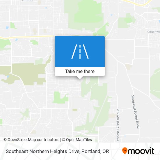 Southeast Northern Heights Drive map
