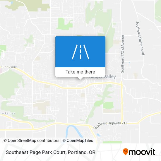 Southeast Page Park Court map