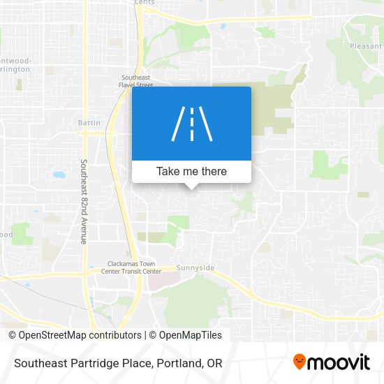 Southeast Partridge Place map