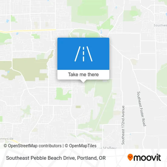 Southeast Pebble Beach Drive map