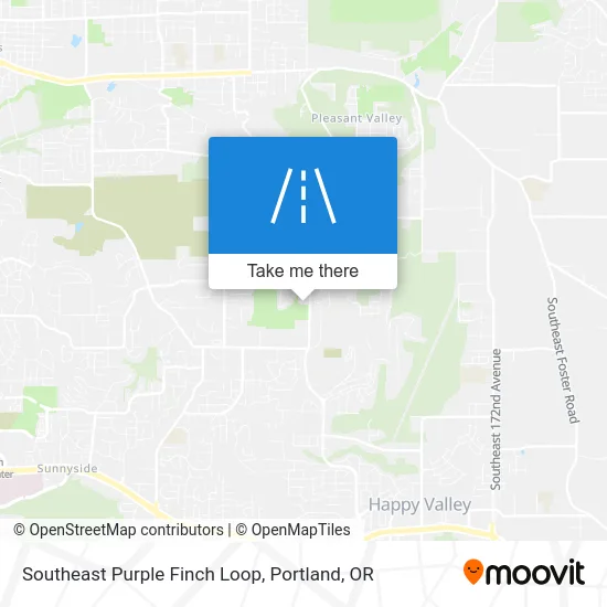Southeast Purple Finch Loop map