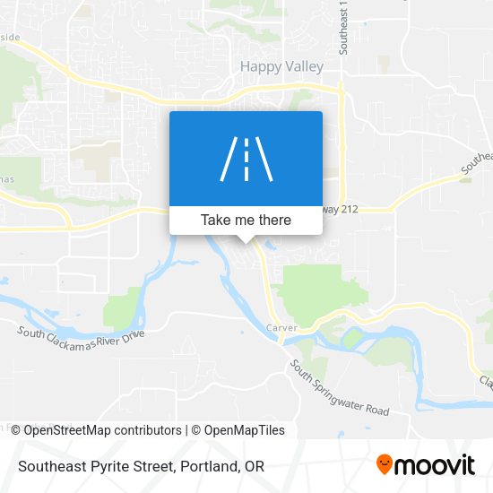 Southeast Pyrite Street map