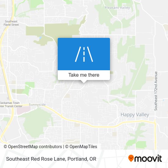 Southeast Red Rose Lane map