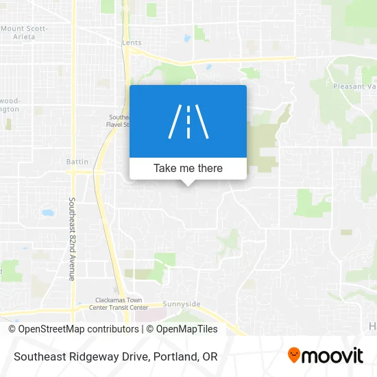 Southeast Ridgeway Drive map