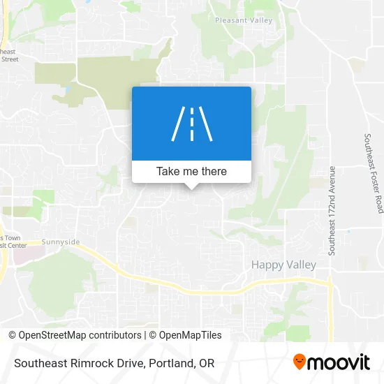 Southeast Rimrock Drive map