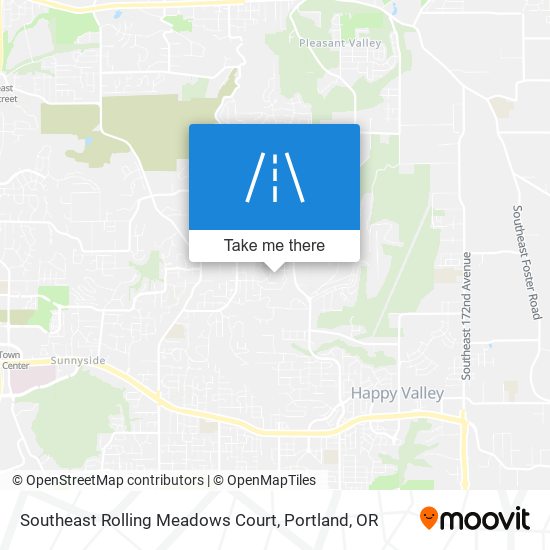 Southeast Rolling Meadows Court map