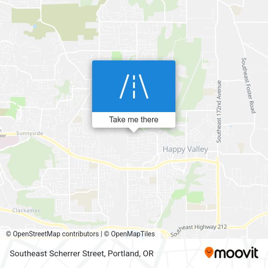 Southeast Scherrer Street map