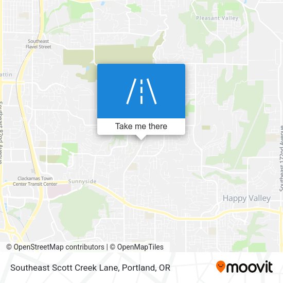 Mapa de Southeast Scott Creek Lane